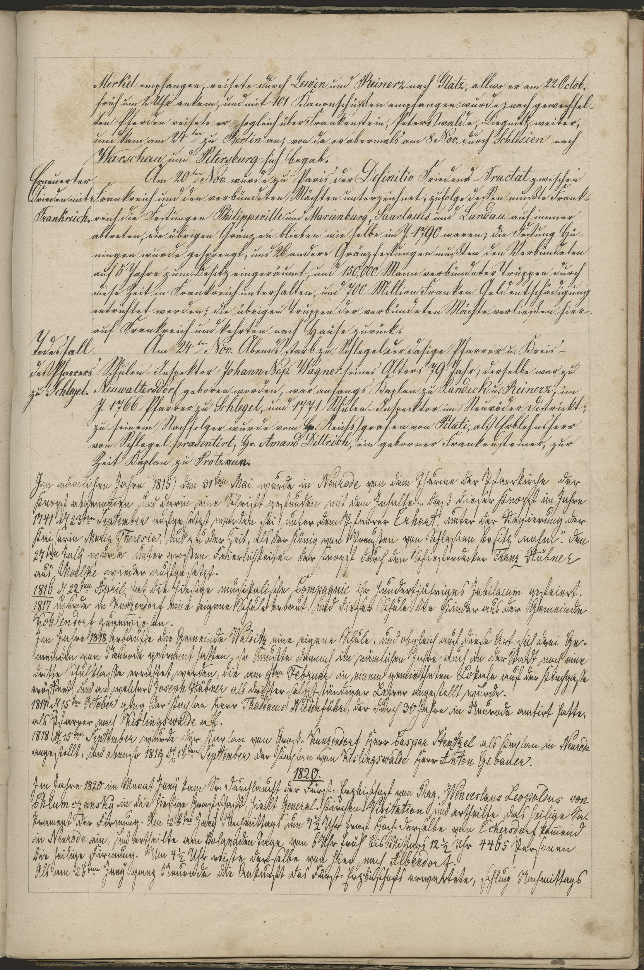 Memorabilienbuch 1804 Seite 070