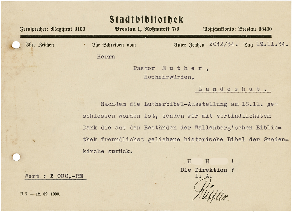 Breslau Stadtbibliothek