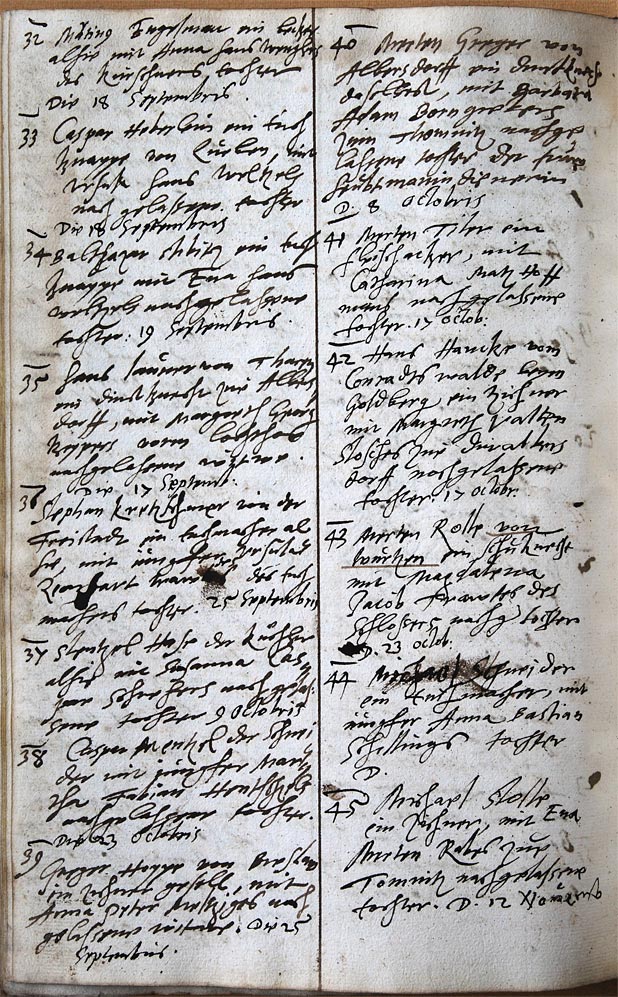 Kirchenbuch 1578 Seite 8