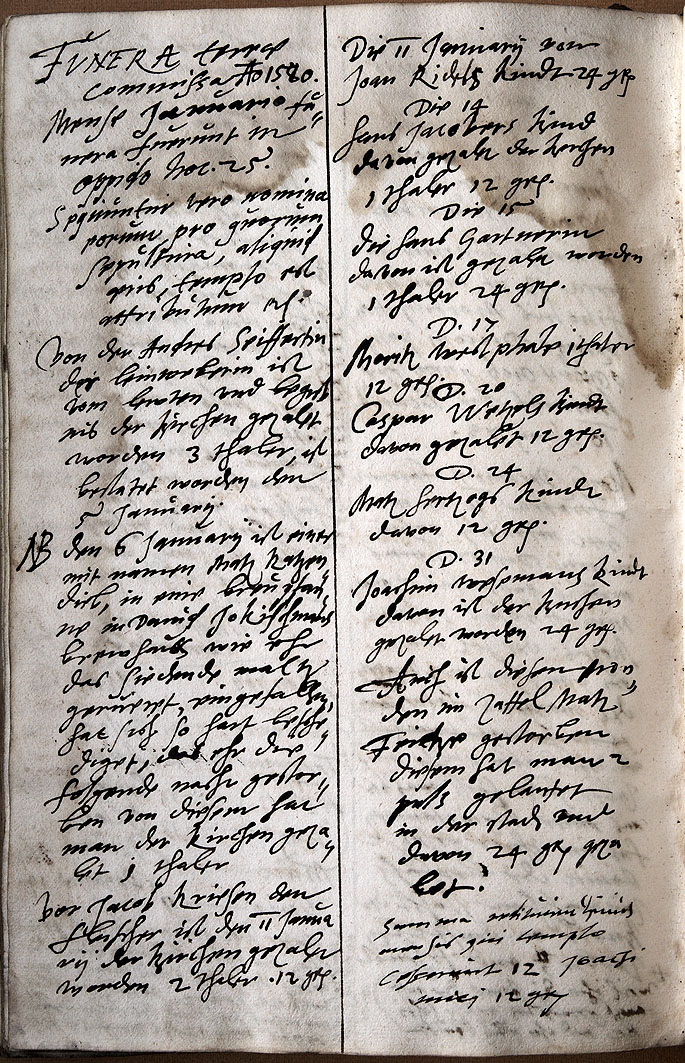 Kirchenbuch 1578 Seite 2