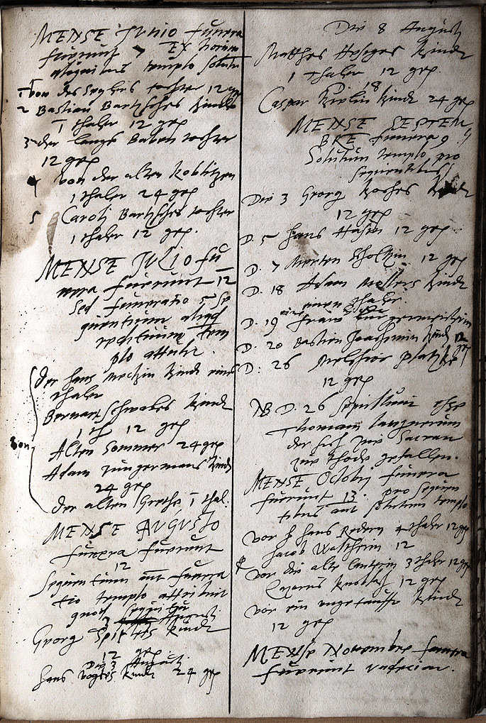 Kirchenbuch 1578 Seite 9