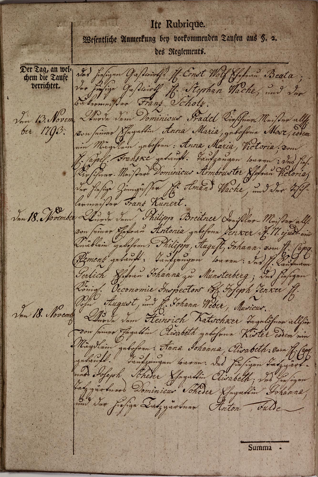 Kirchenbuch 1793 Seite 12