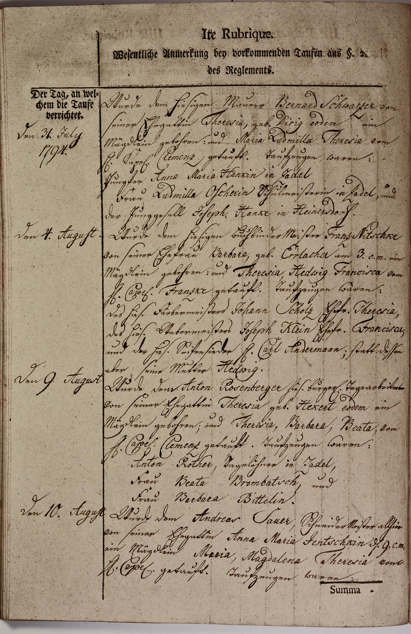 Kirchenbuch 1793 Seite 34