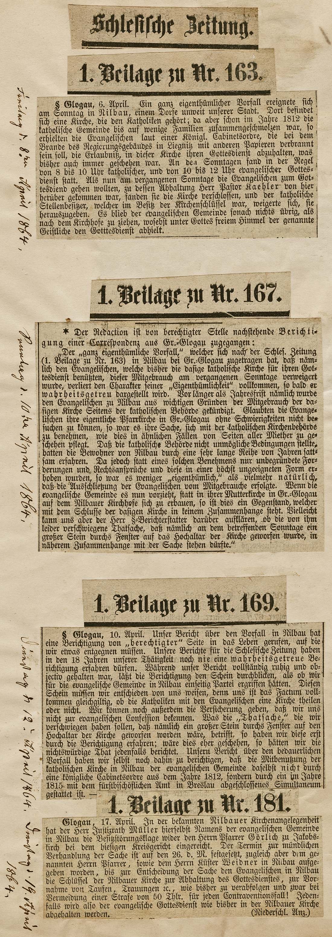 Schlesische Zeitung 1864 a