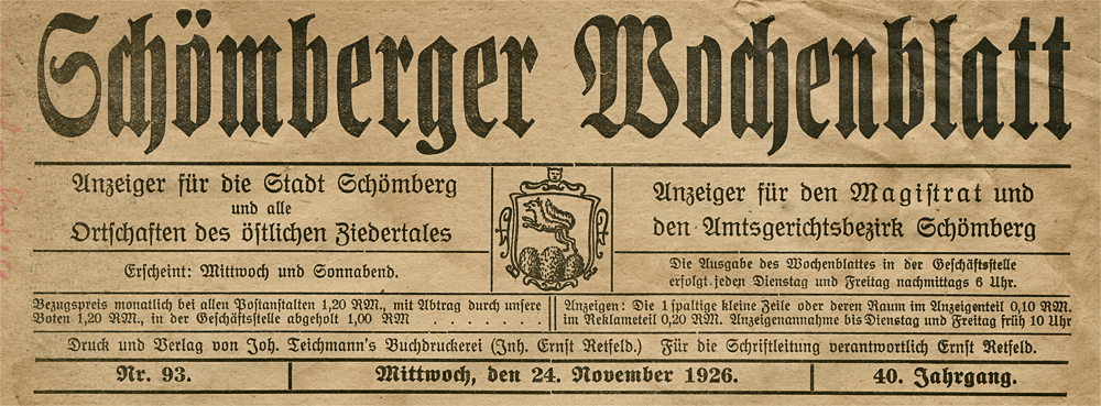 Schömberger Wochenblatt