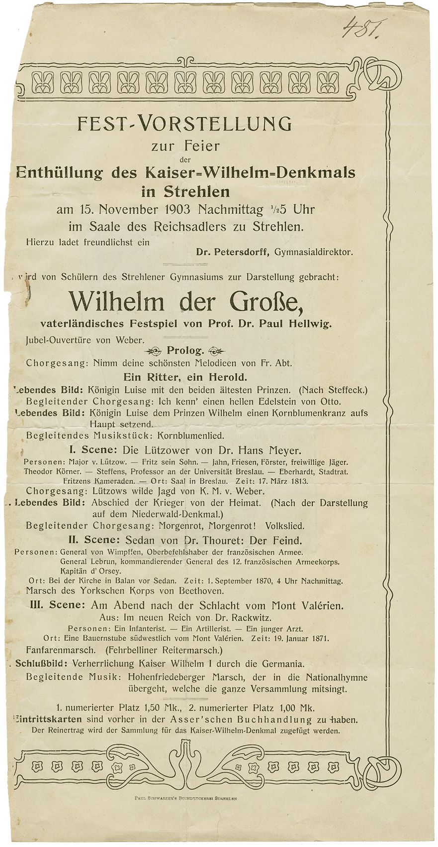 Enthüllung Kaiser-Wilhelm-Denkmal